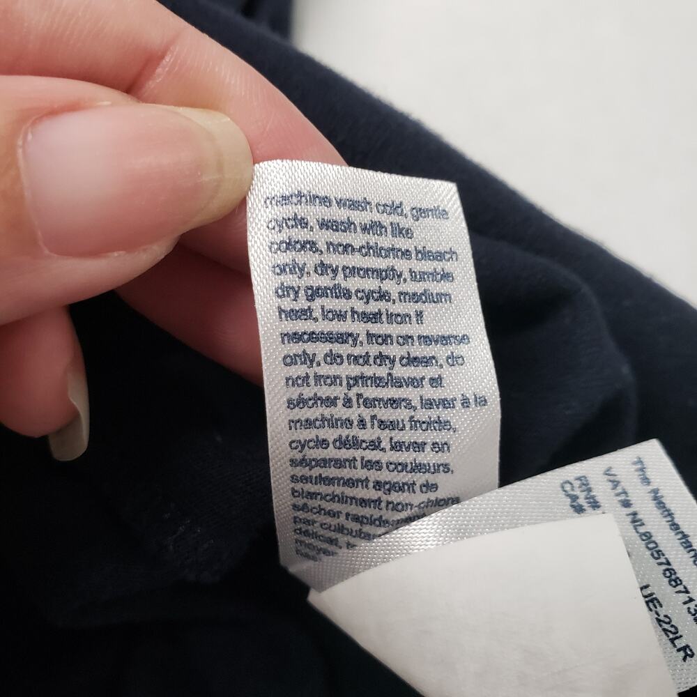 Tommy Hilfiger T-Shirt Mens XL Blue Logo Short Sleeve Crew Neck Graphic Tee Flag - Picture 9 of 16